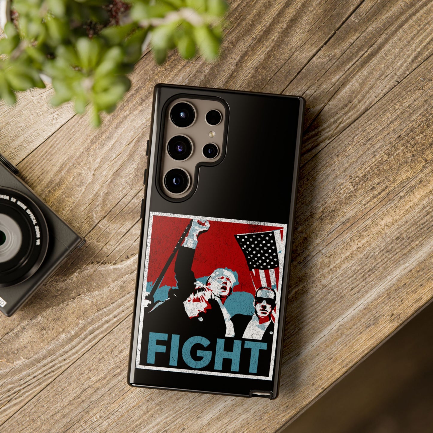 Black Trump Fight Phone Case
