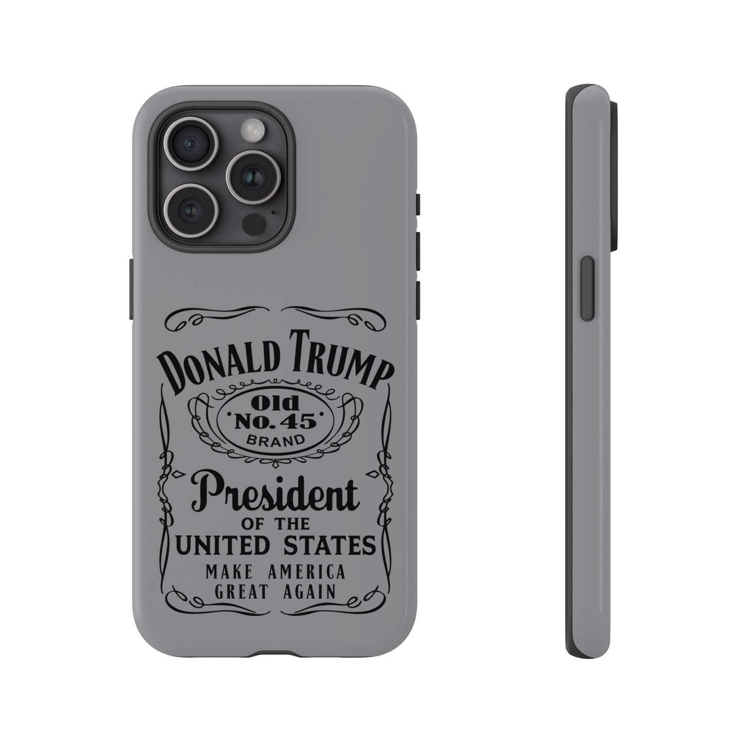 Gray Trump Whiskey Phone Case