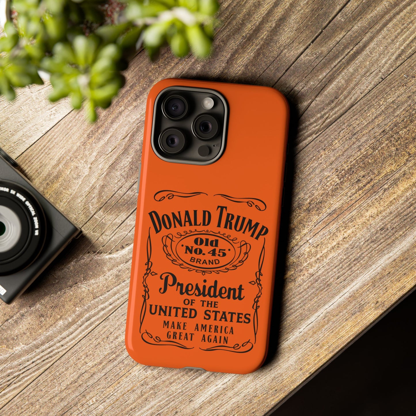 Orange Trump Whiskey Phone Case