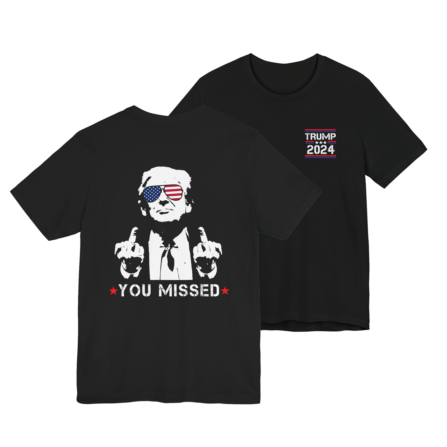 Trump 2024 - You Missed - Unisex Cotton Crew Tee