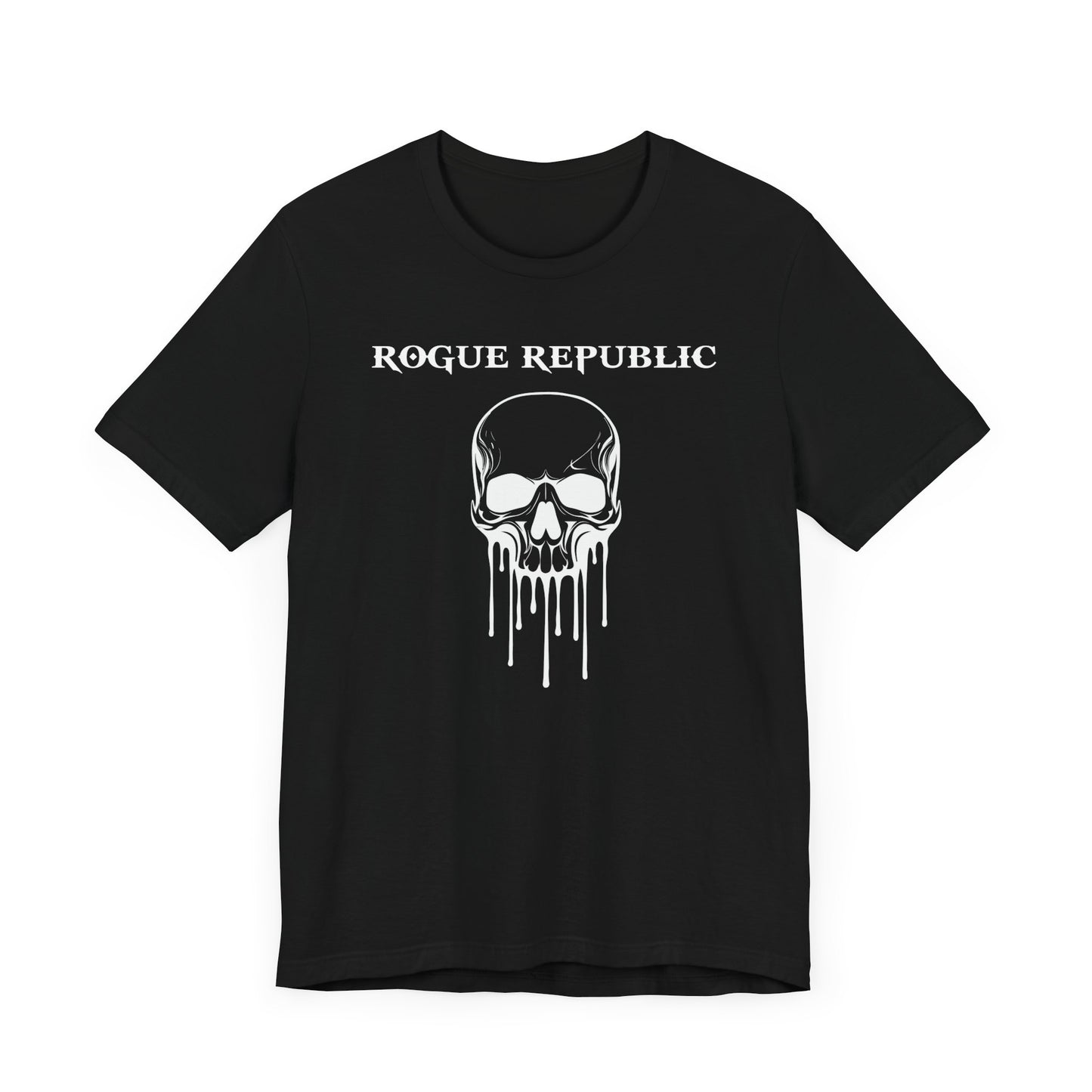Dripping Skull Unisex Cotton Crew Tee