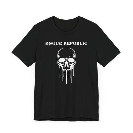 Dripping Skull Unisex Cotton Crew Tee