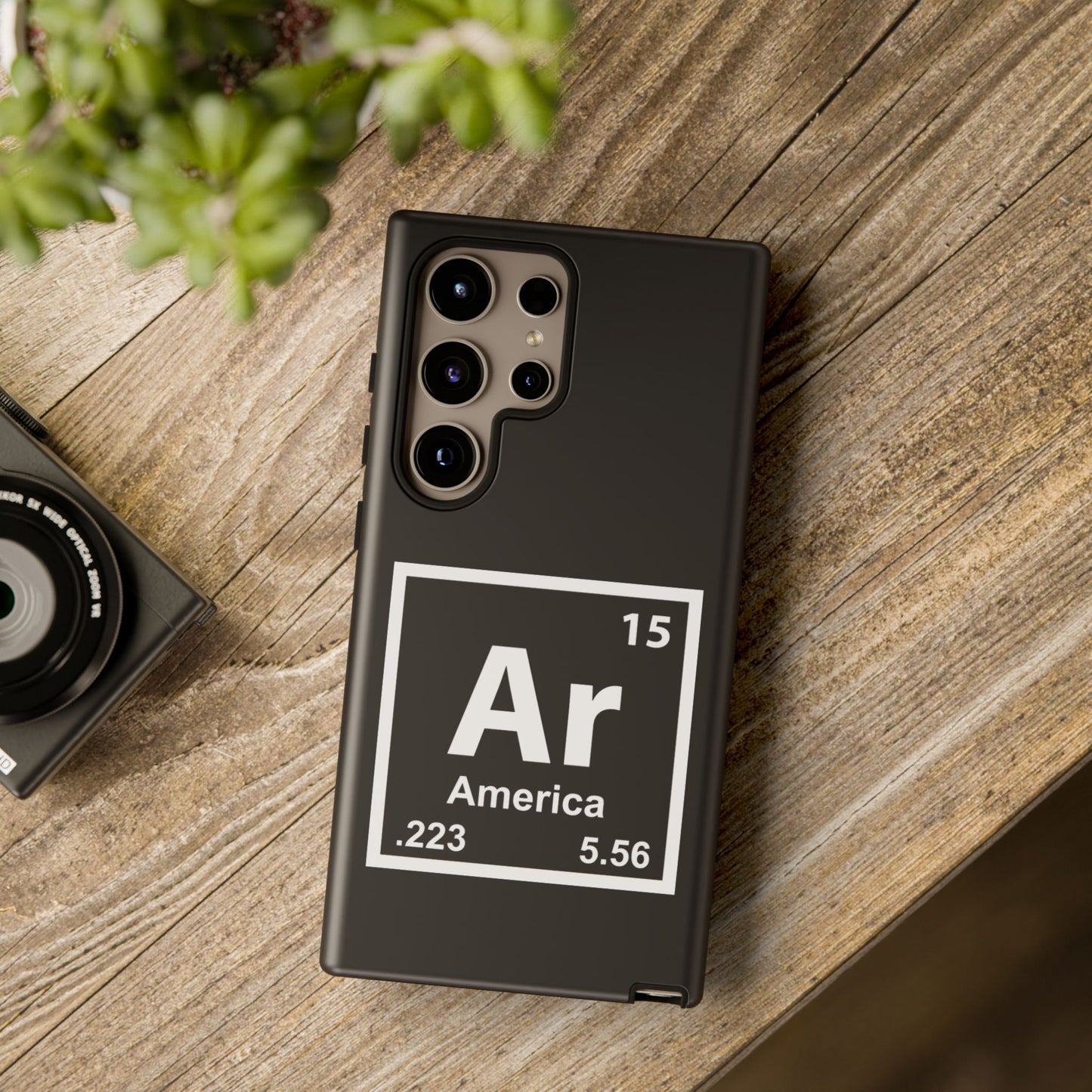 Black Periodic Table Phone Case