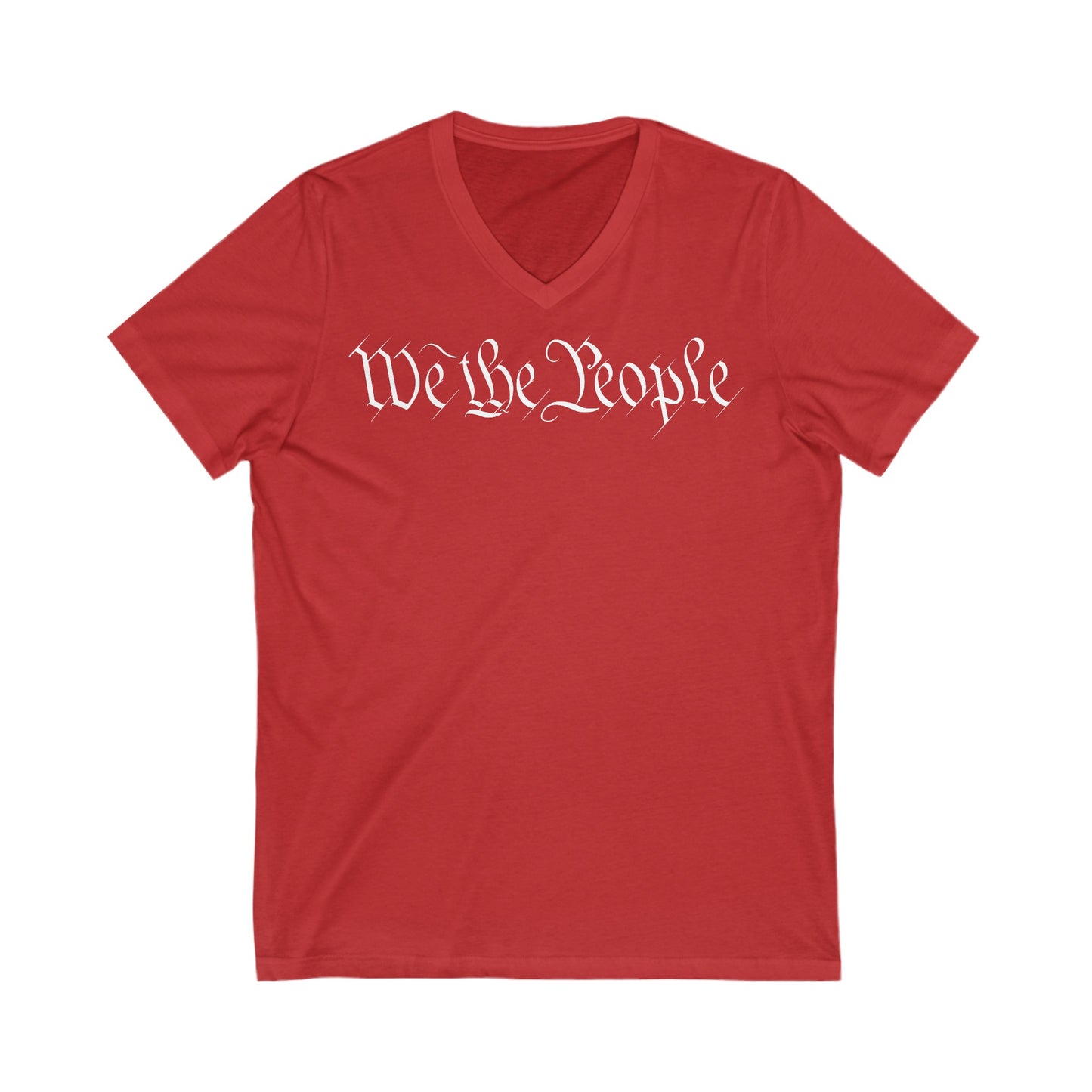 We The People Short Sleeve V-Neck Tee