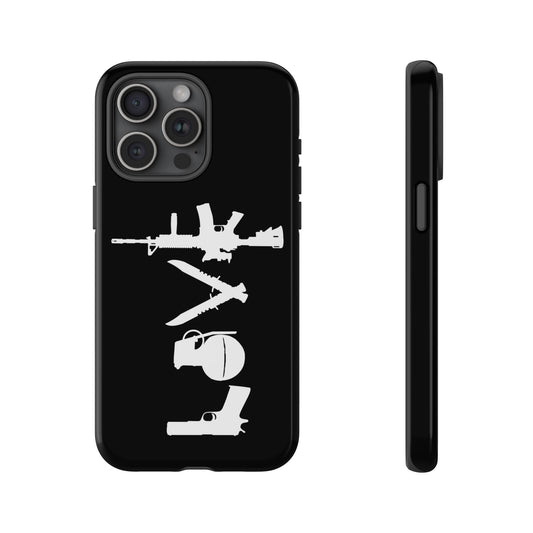 Black Love Phone Case