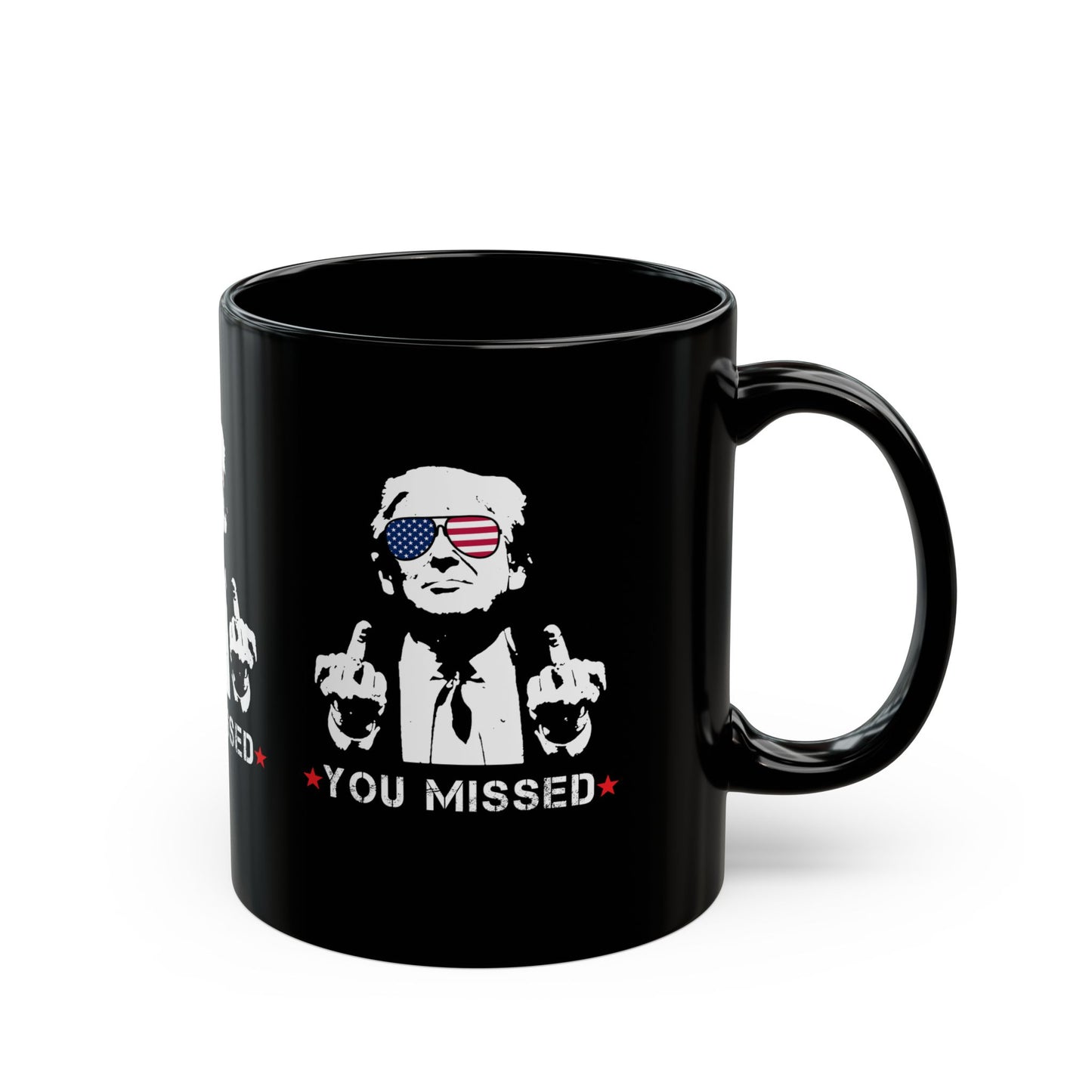 Trump You Missed Black Mug (11oz, 15oz)