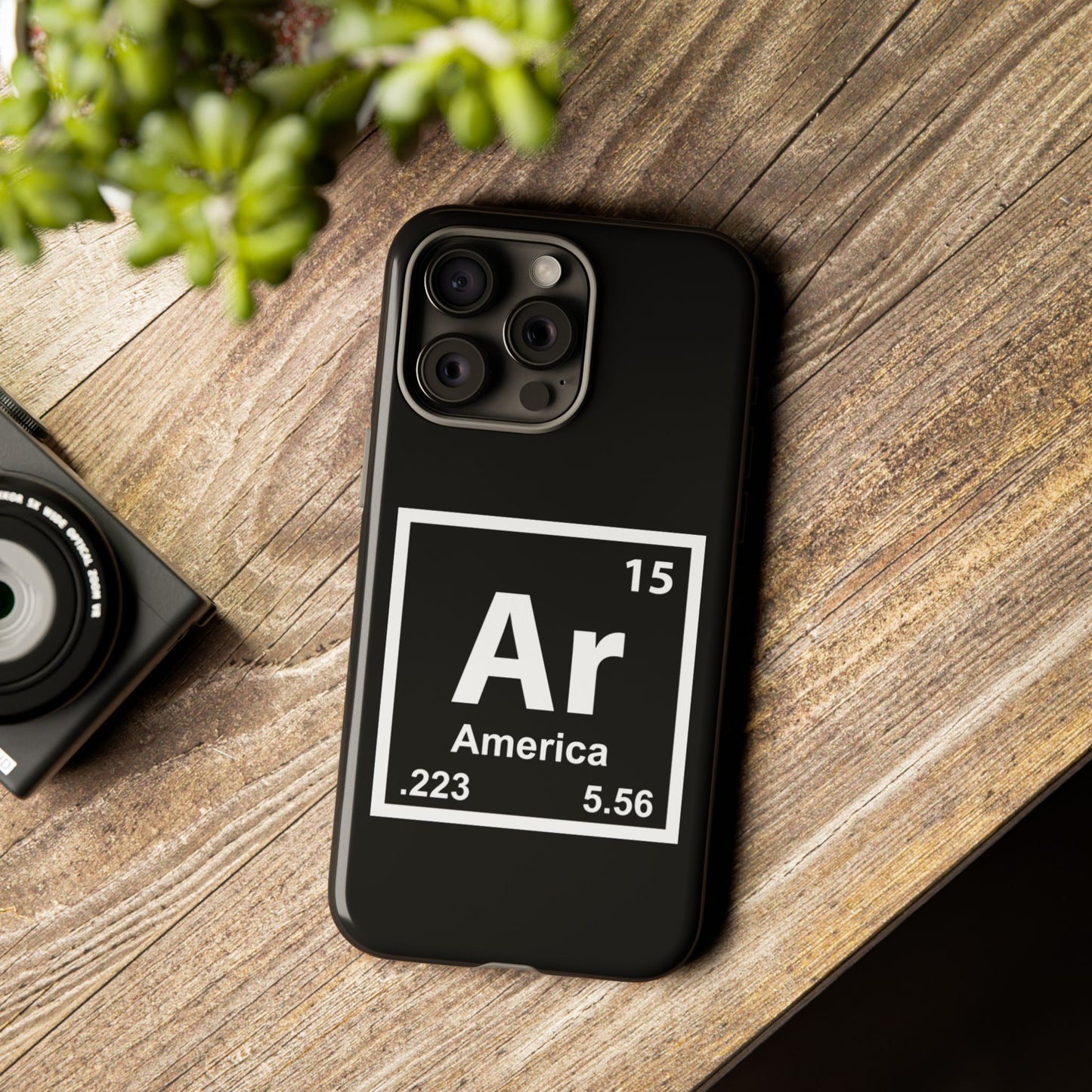 Black Periodic Table Phone Case