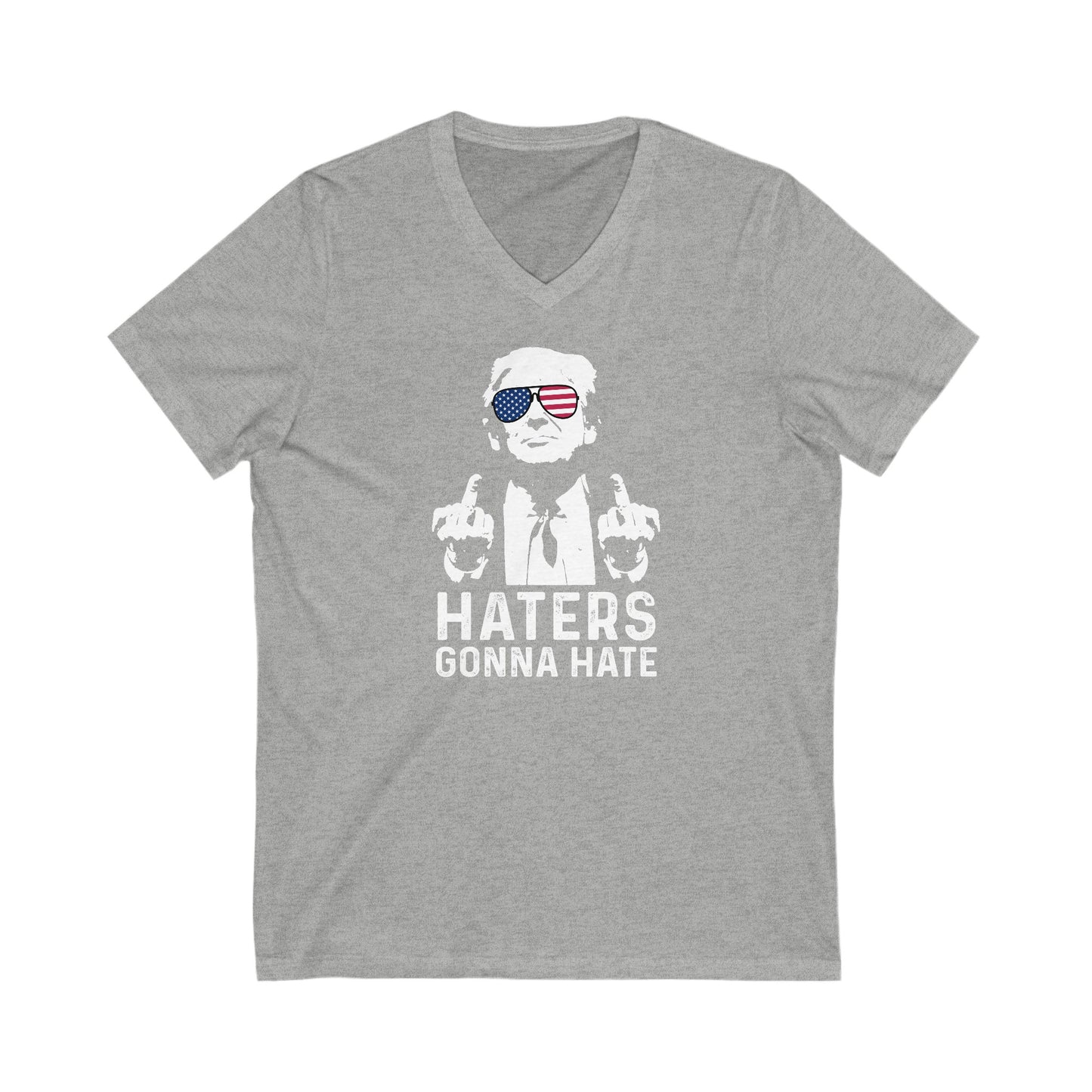 Trump Haters Gonna Hate Short Sleeve V-Neck Tee