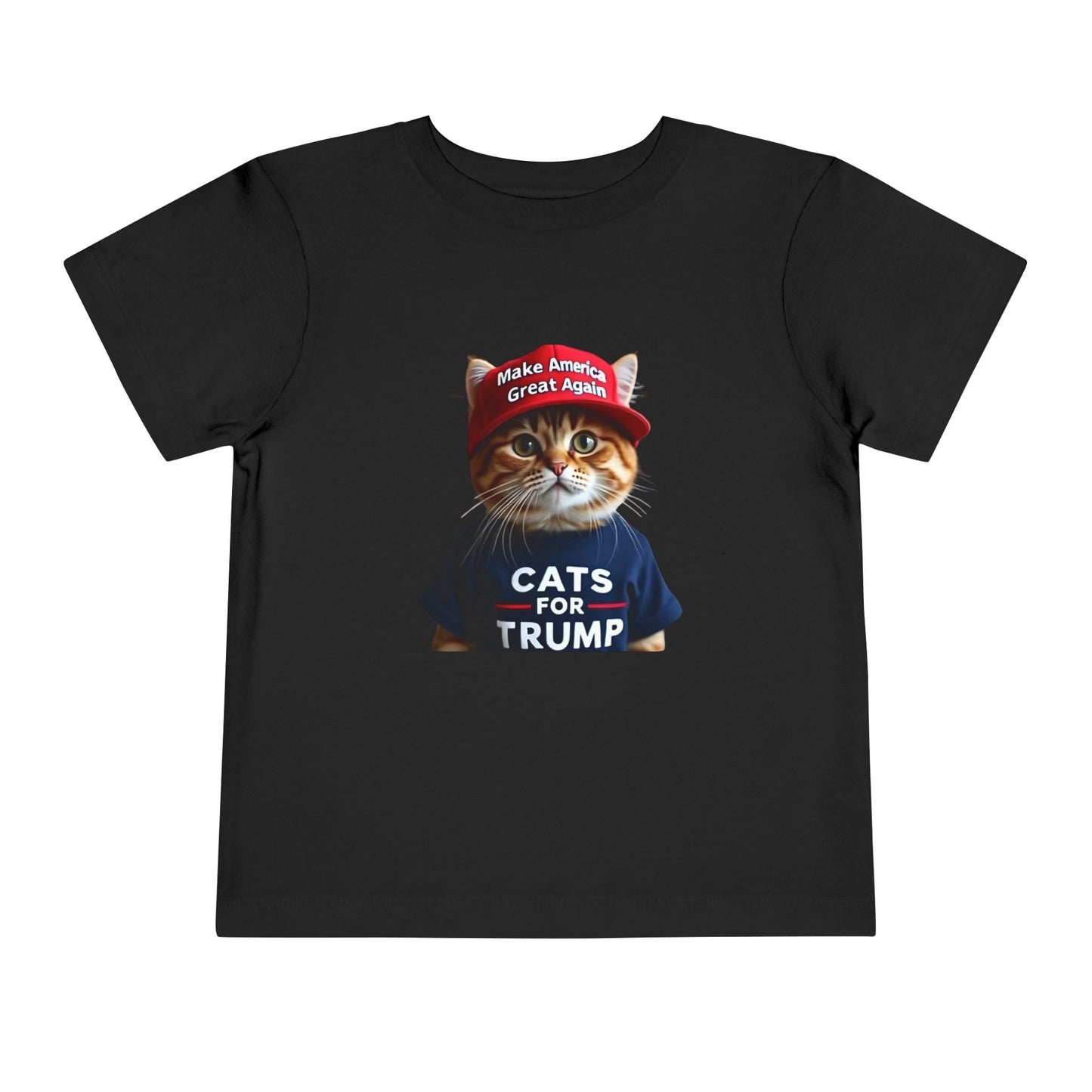 Cats For Trump Toddler Short Sleeve Tee