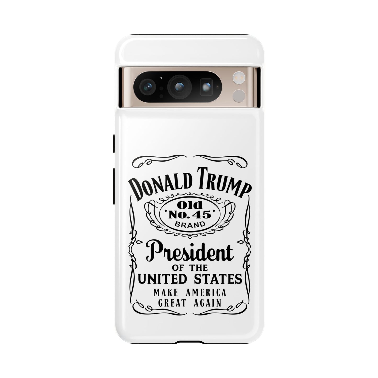 White Trump Whiskey Phone Case