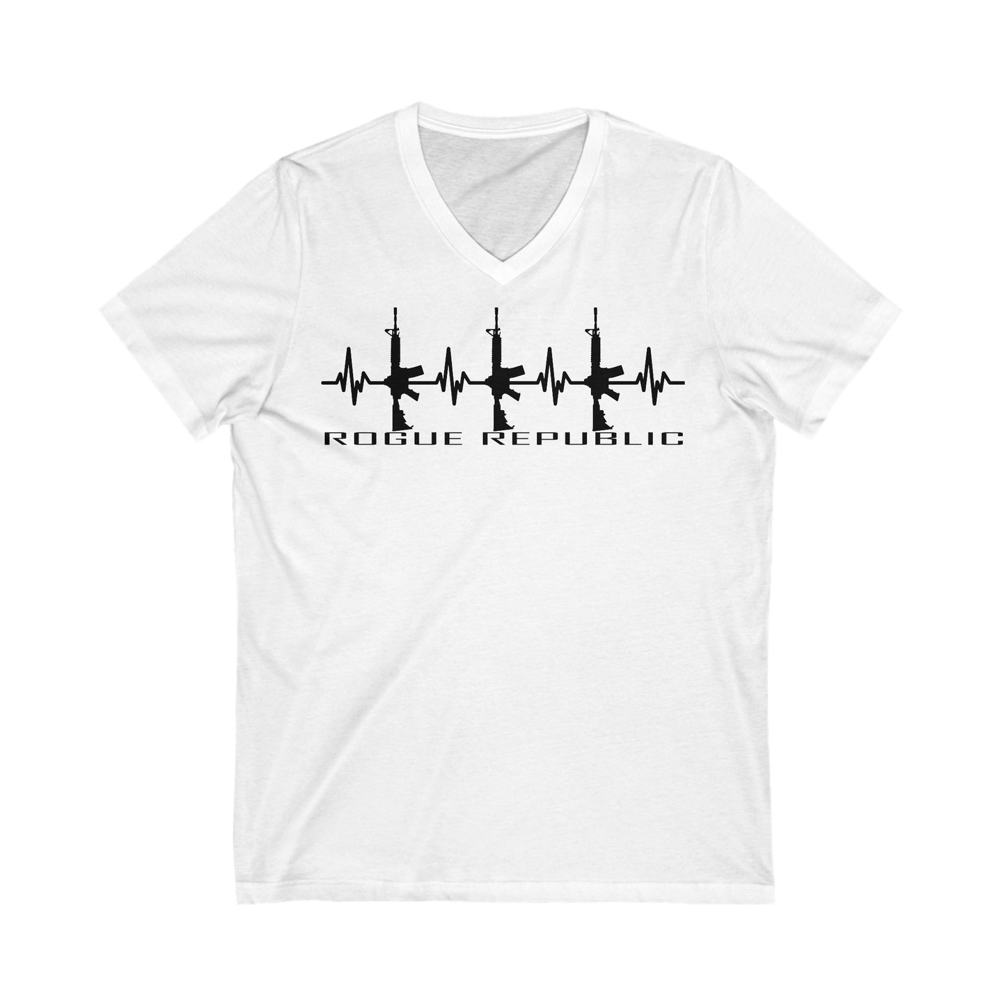 EKG Short Sleeve V-Neck Tee