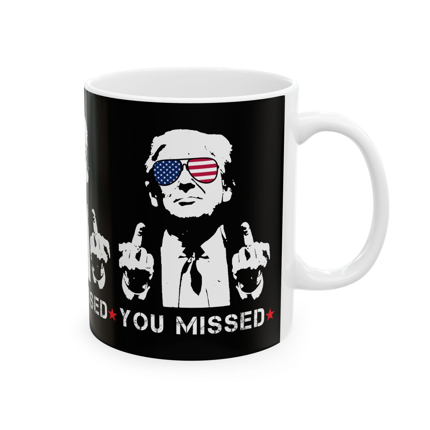 Trump You Missed White Ceramic Mug, (11oz, 15oz)