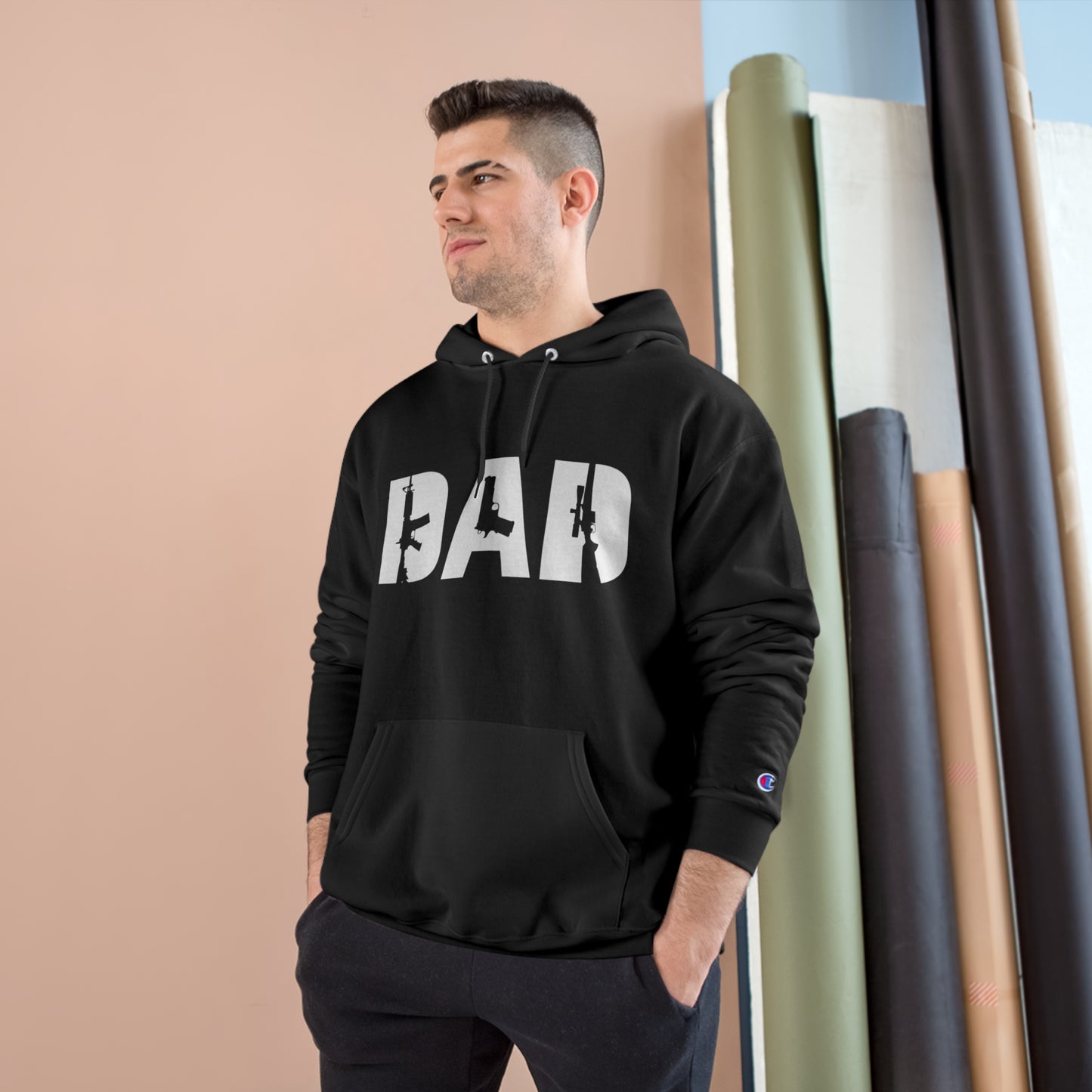 Gun Dad Champion Hoodie