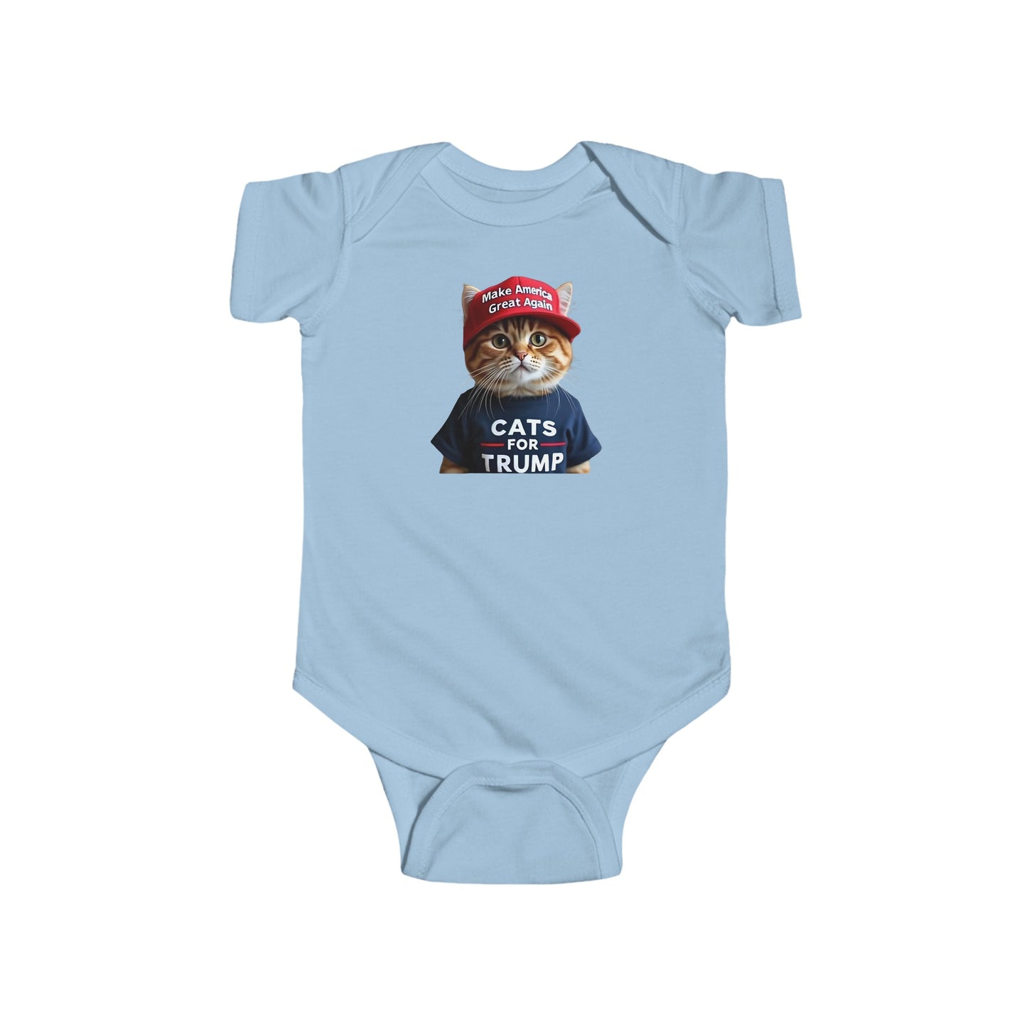 Cats For Trump Infant Fine Jersey Bodysuit