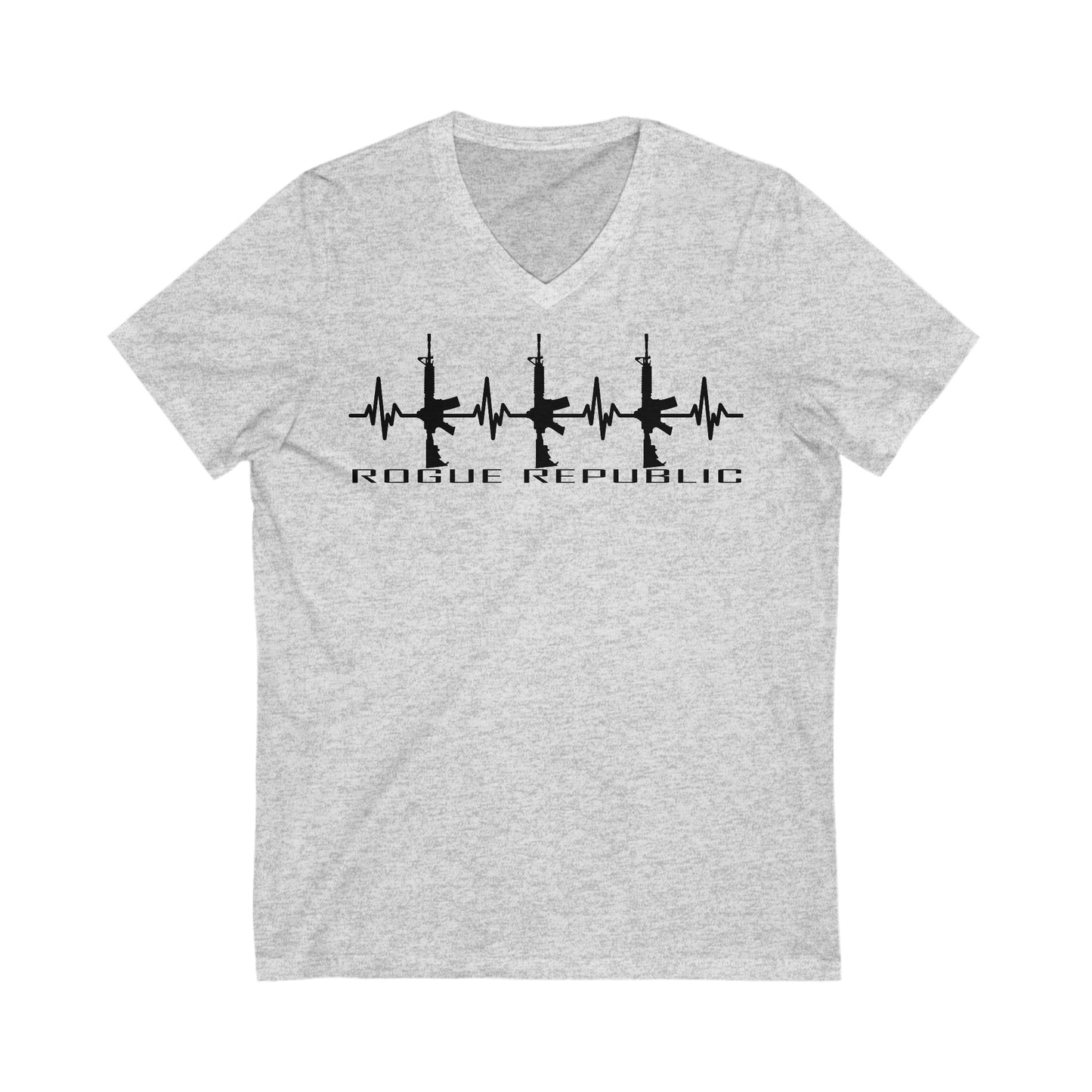 EKG Short Sleeve V-Neck Tee