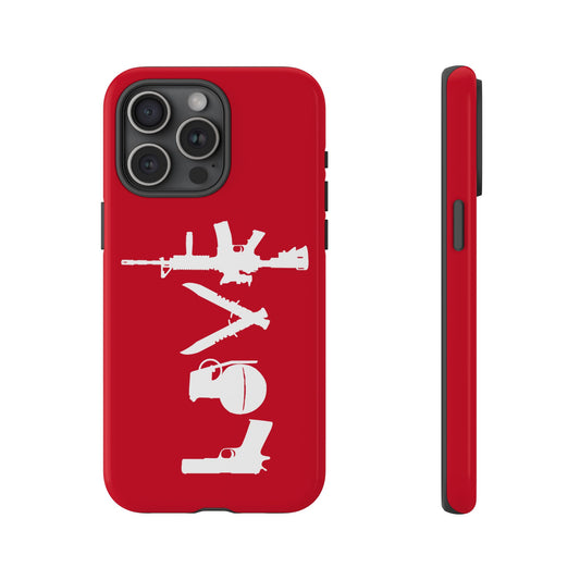 Dark Red Love Phone Case