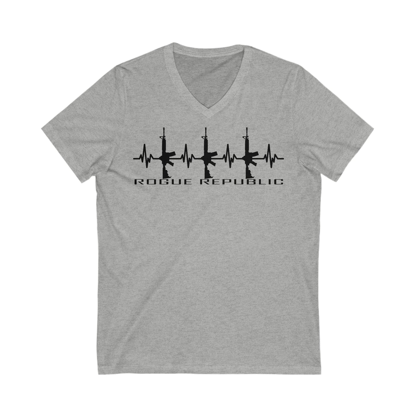 EKG Short Sleeve V-Neck Tee