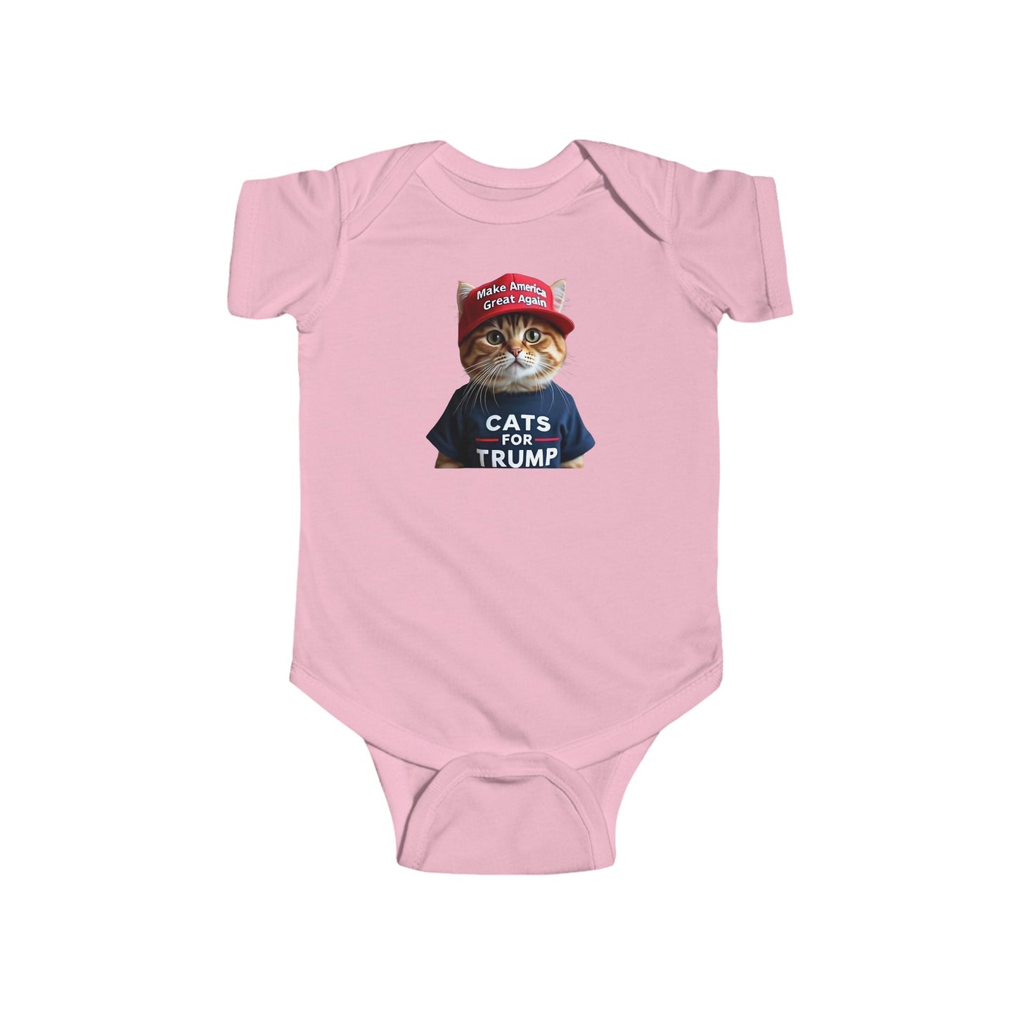 Cats For Trump Infant Fine Jersey Bodysuit