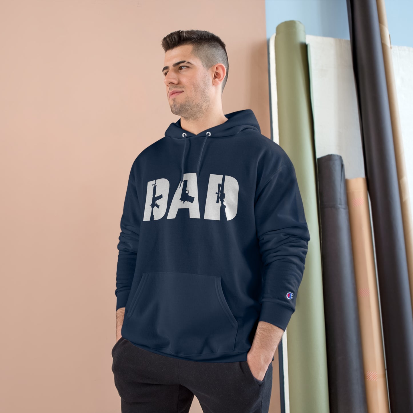 Gun Dad Champion Hoodie