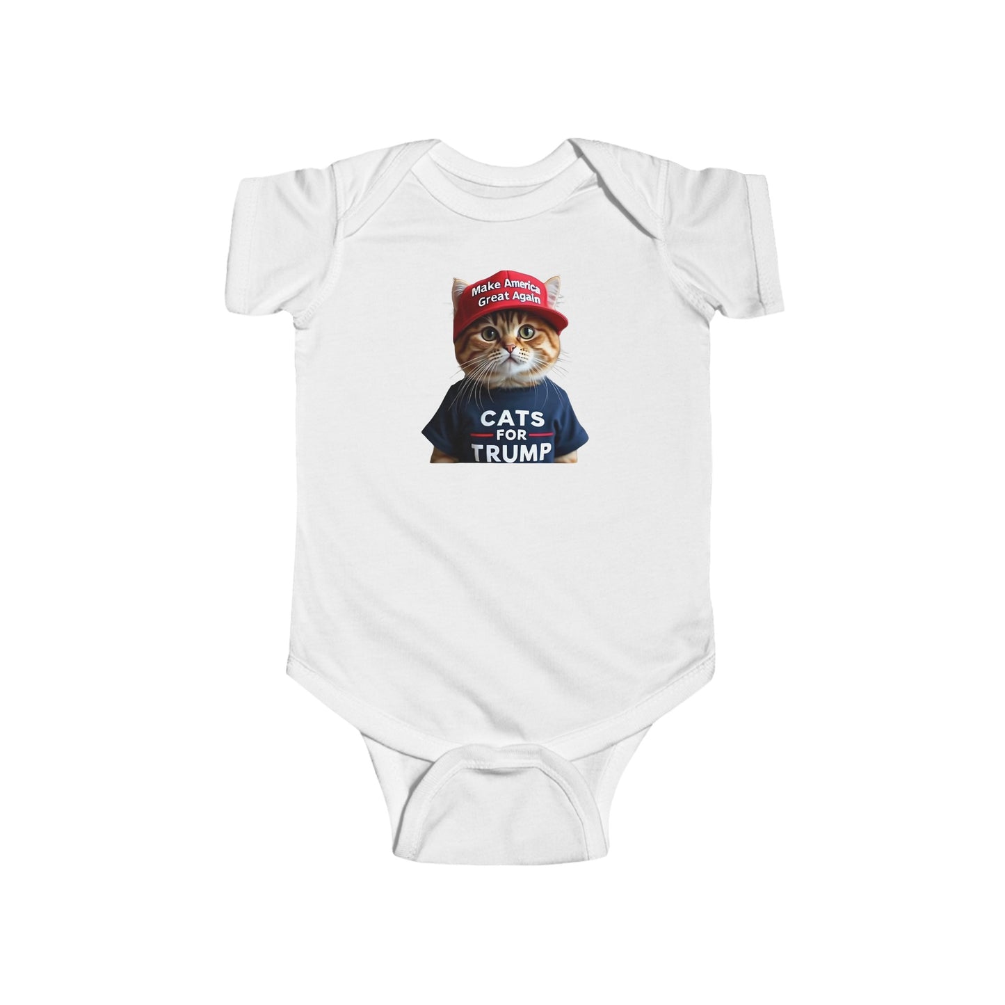 Cats For Trump Infant Fine Jersey Bodysuit