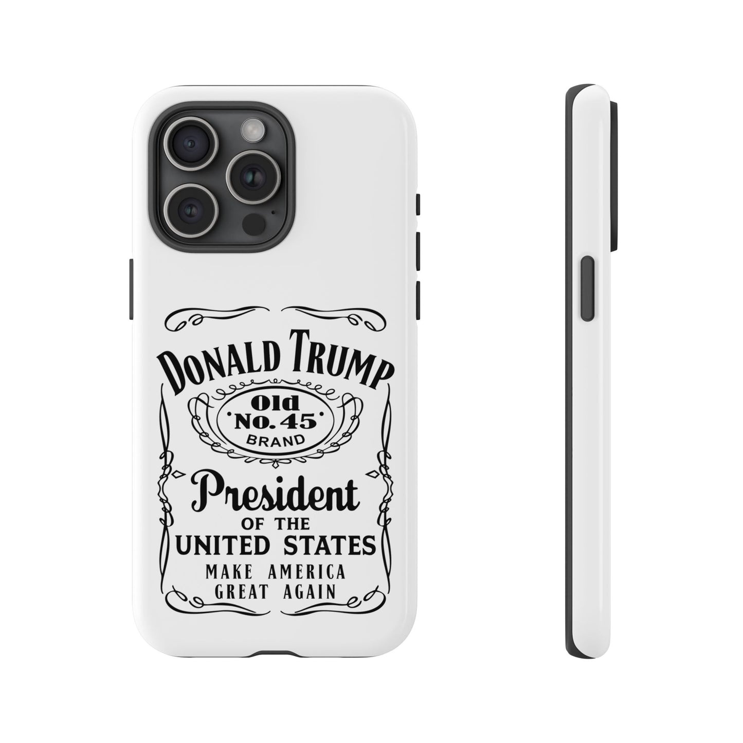 White Trump Whiskey Phone Case