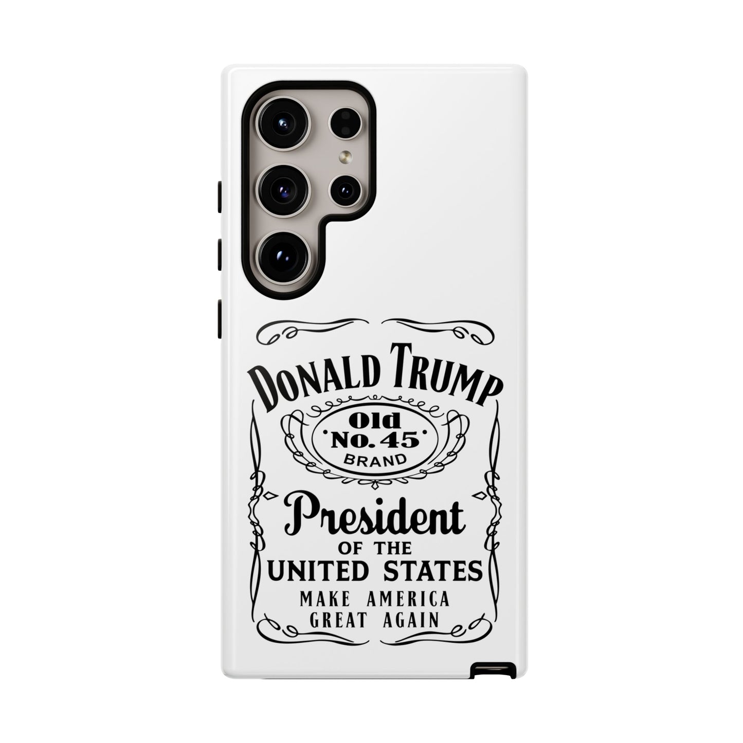 White Trump Whiskey Phone Case