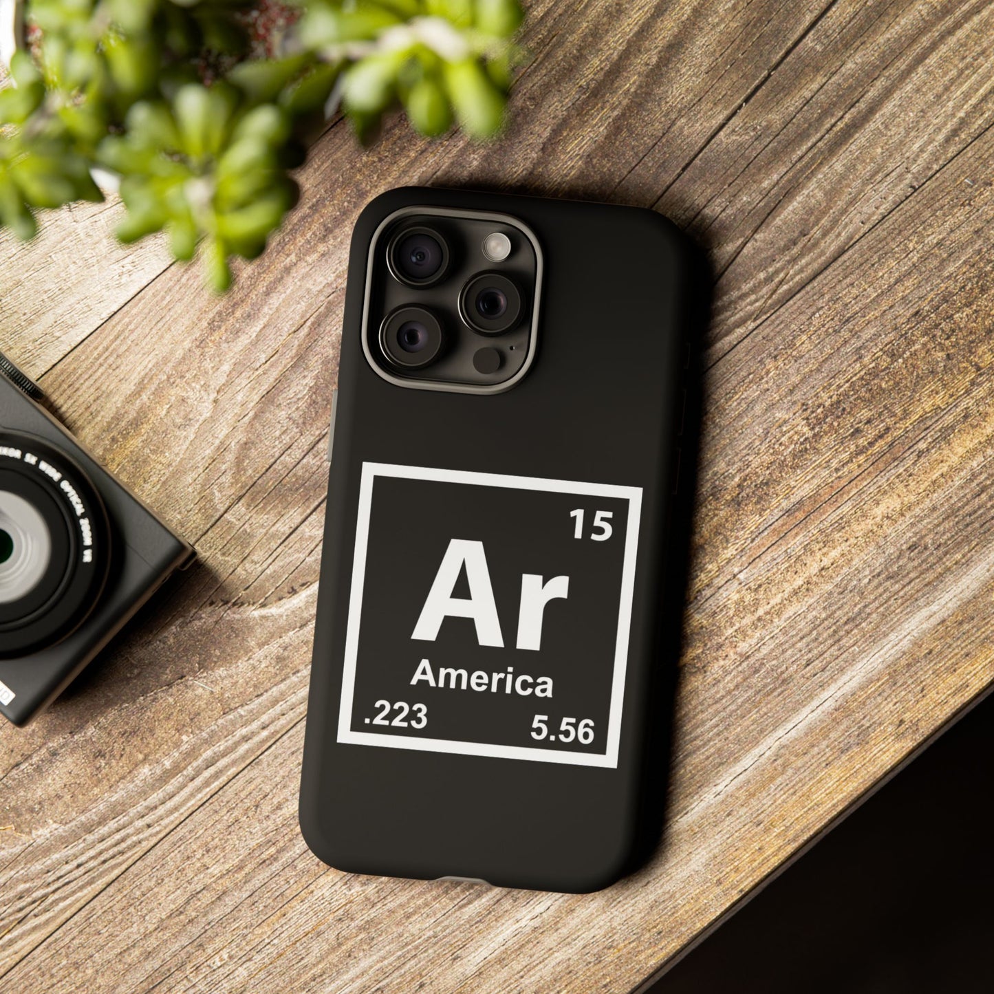 Black Periodic Table Phone Case