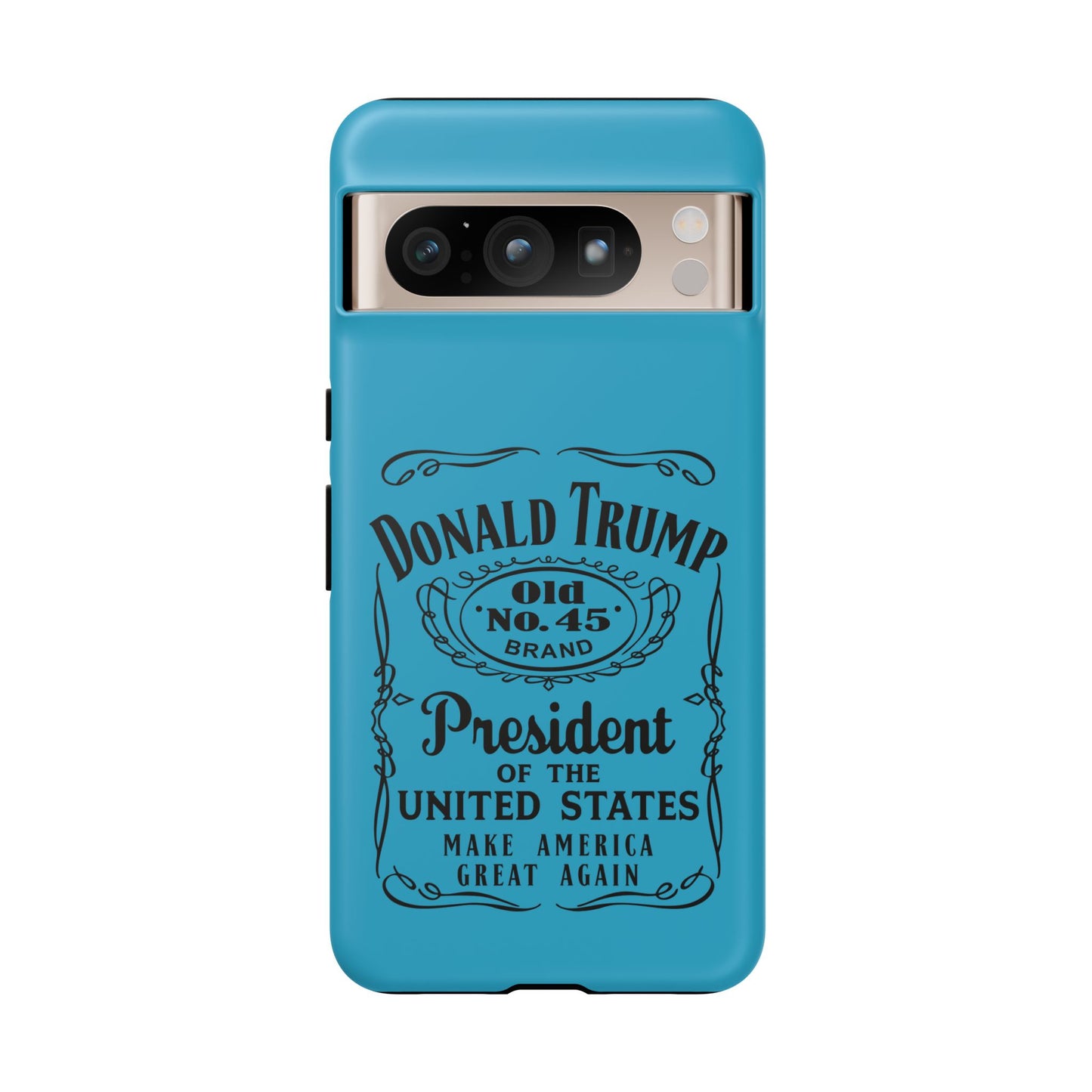 Turquoise Trump Whiskey Phone Case