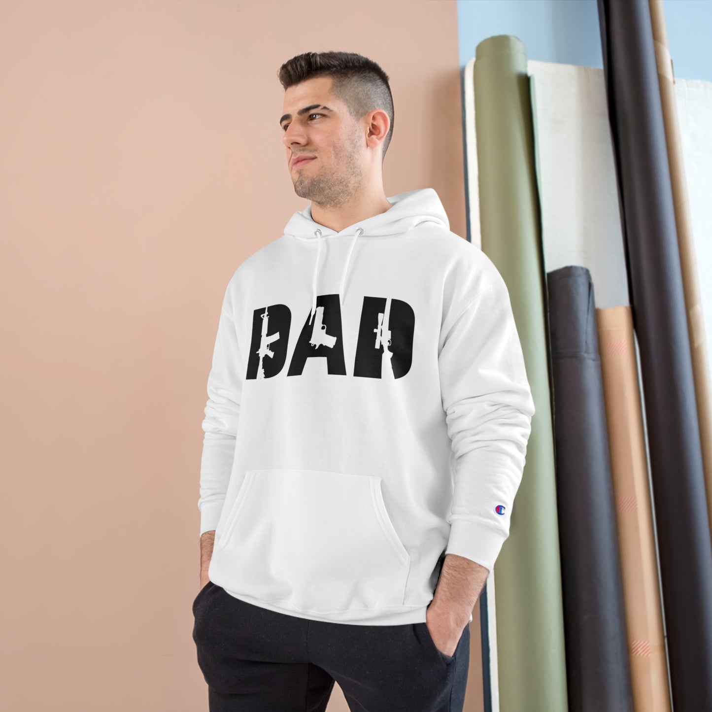 Gun Dad Champion Hoodie