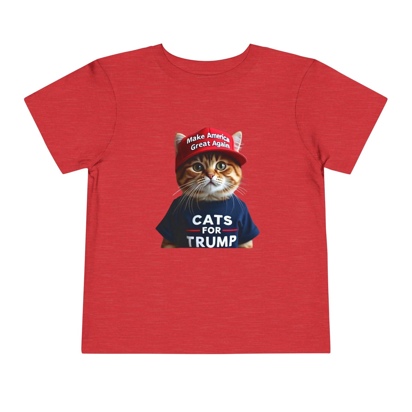 Cats For Trump Toddler Short Sleeve Tee