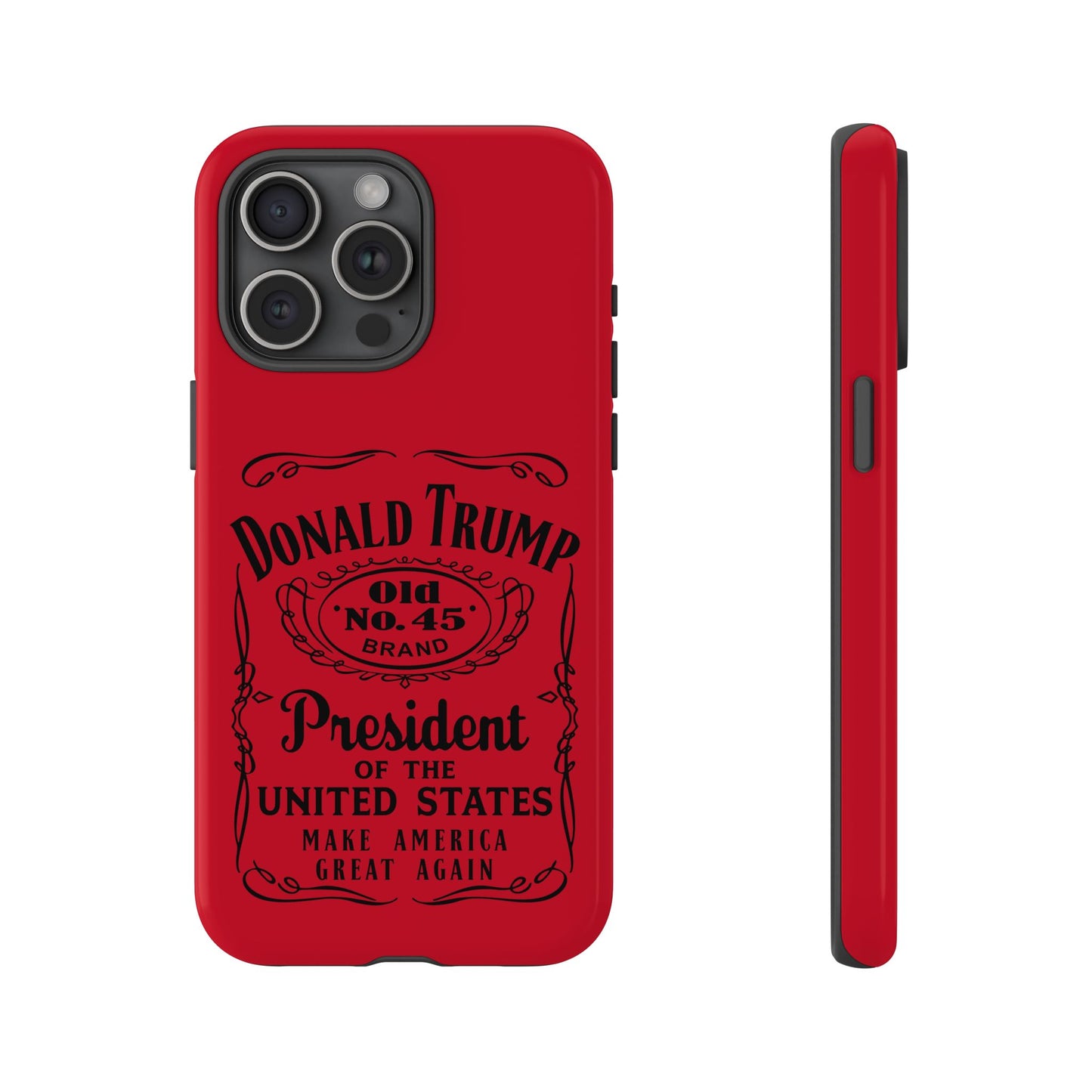 Dark Red Trump Whiskey Phone Case