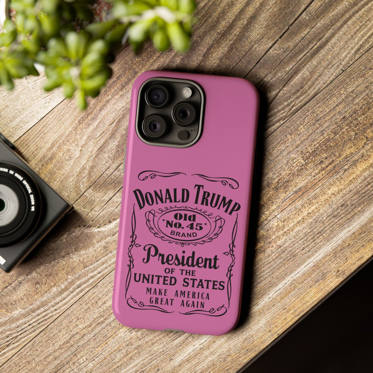 Light Pink Trump Whiskey Phone Case
