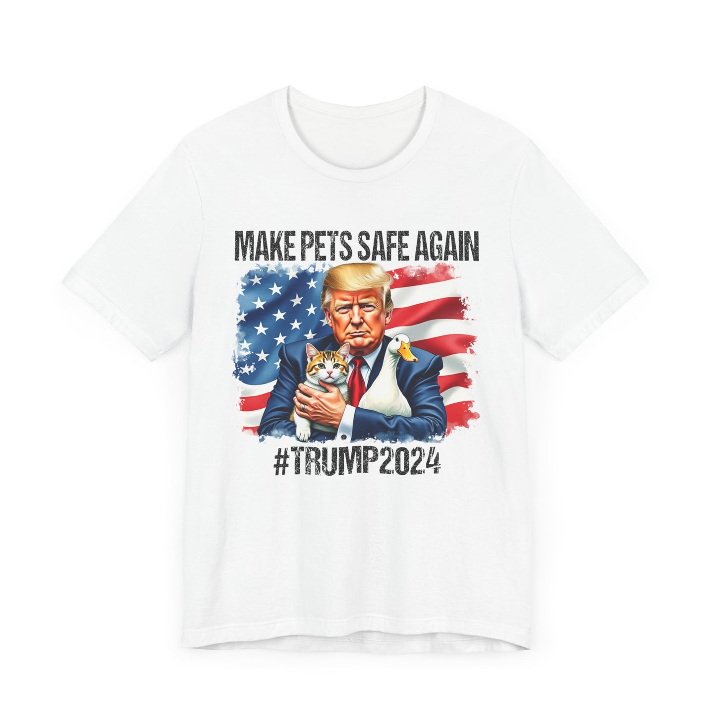 Trump Cats and Ducks Cotton Crew Tee