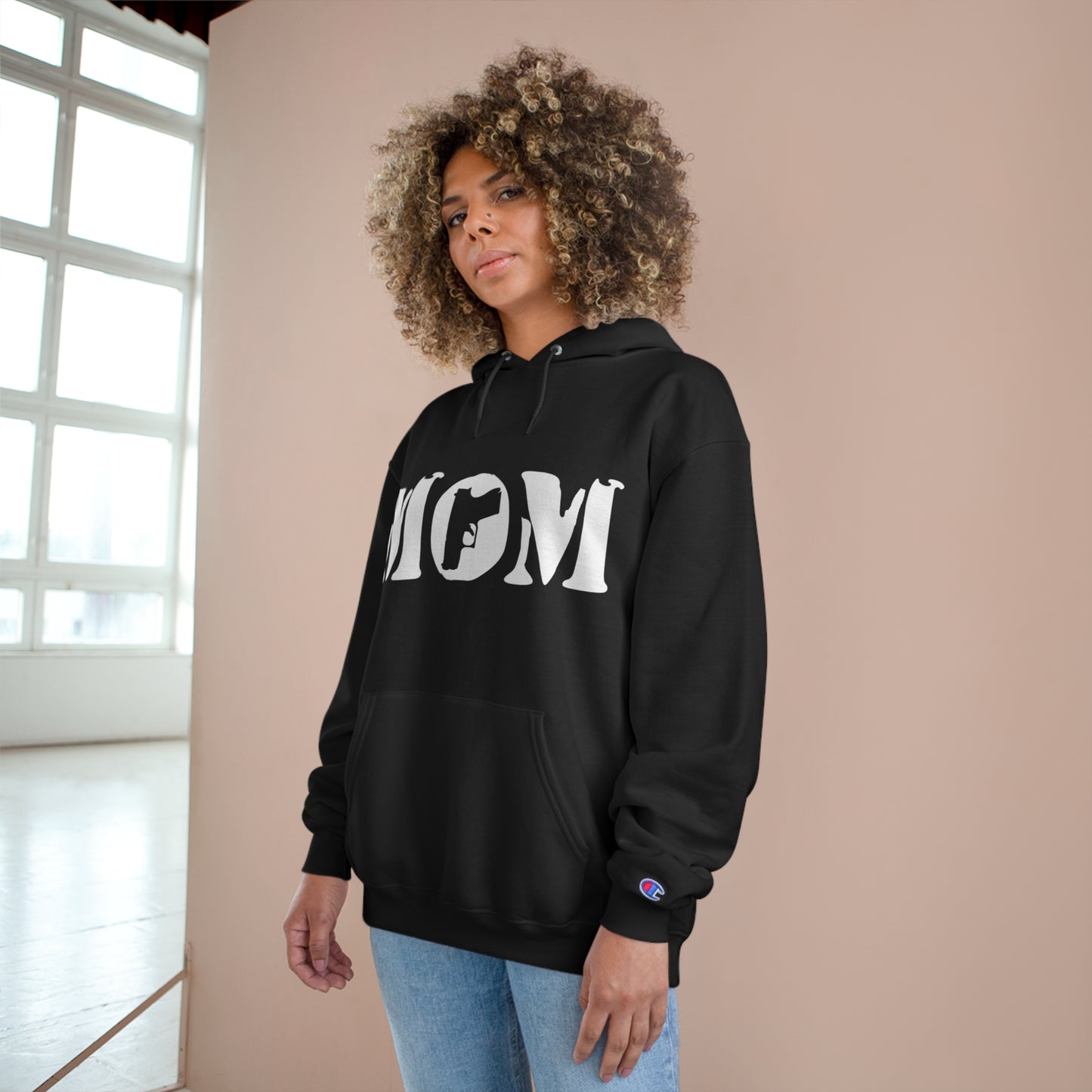 Gun Mom Champion Hoodie