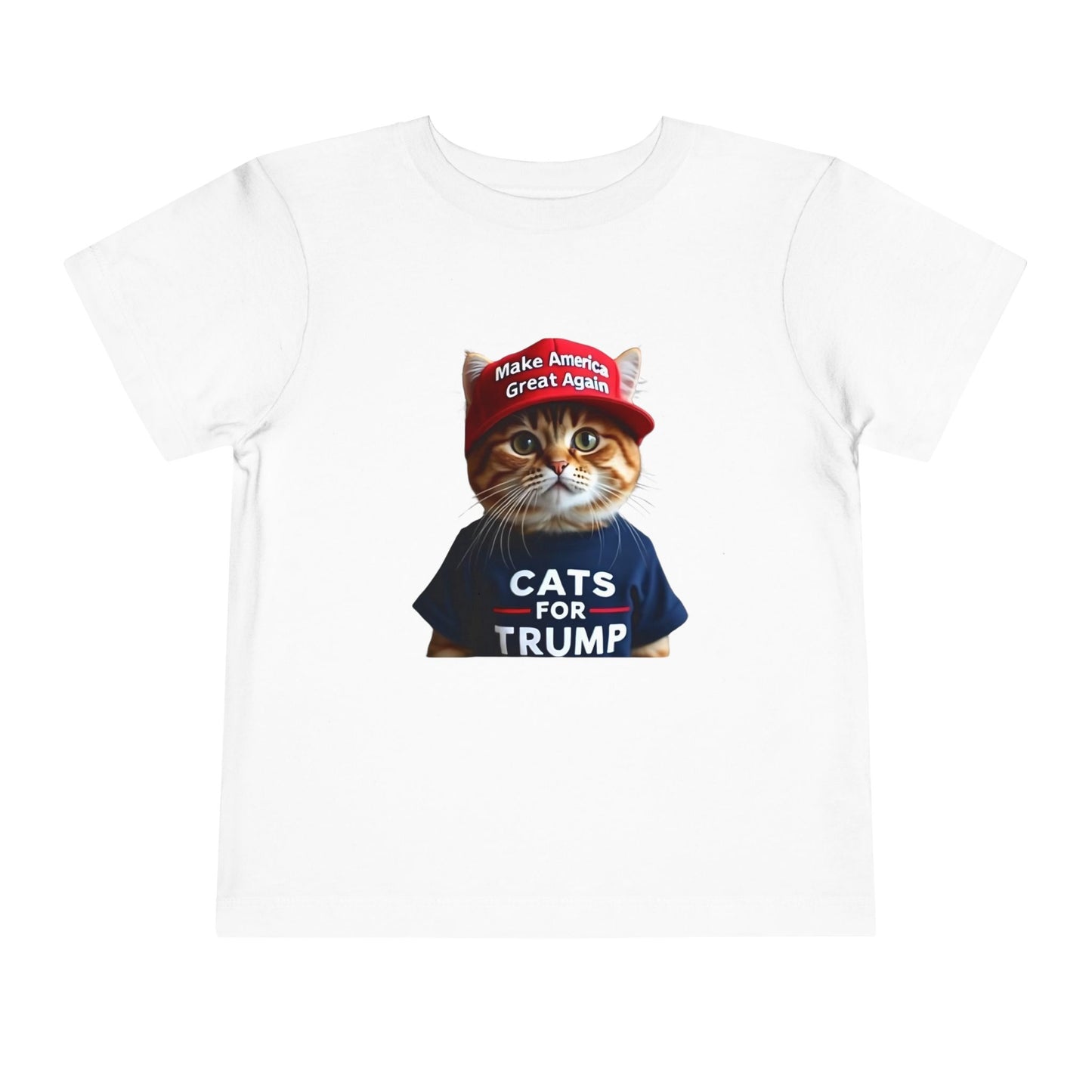 Cats For Trump Toddler Short Sleeve Tee