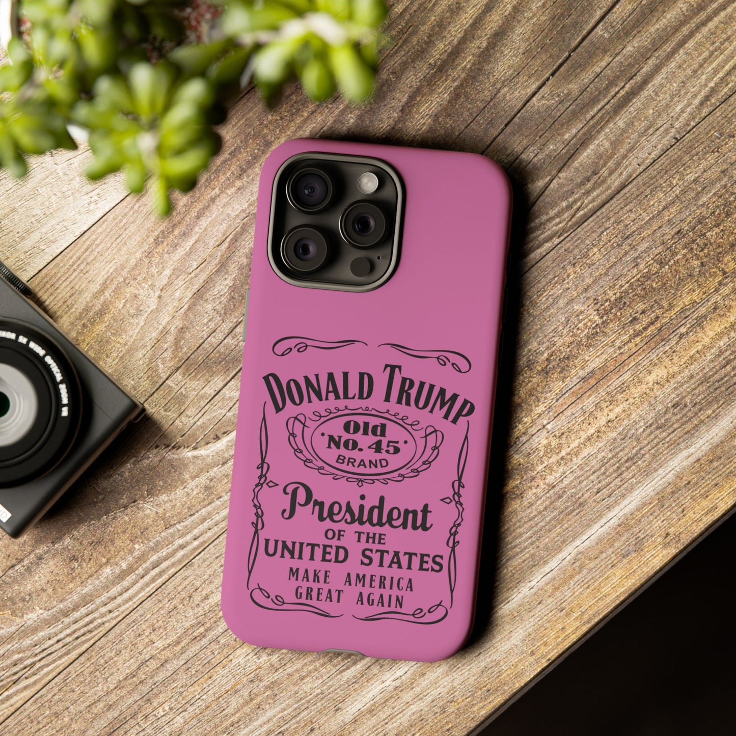 Light Pink Trump Whiskey Phone Case