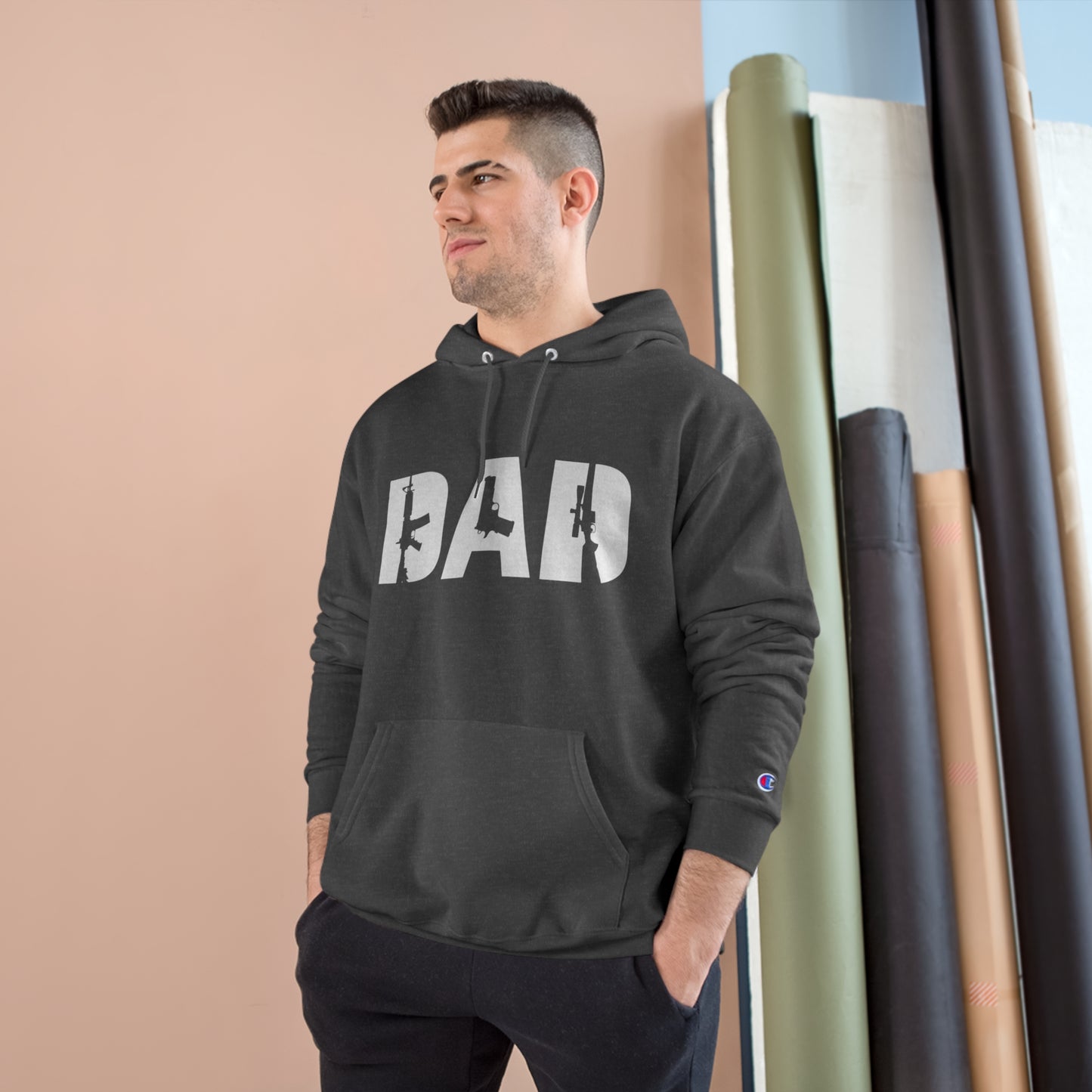 Gun Dad Champion Hoodie