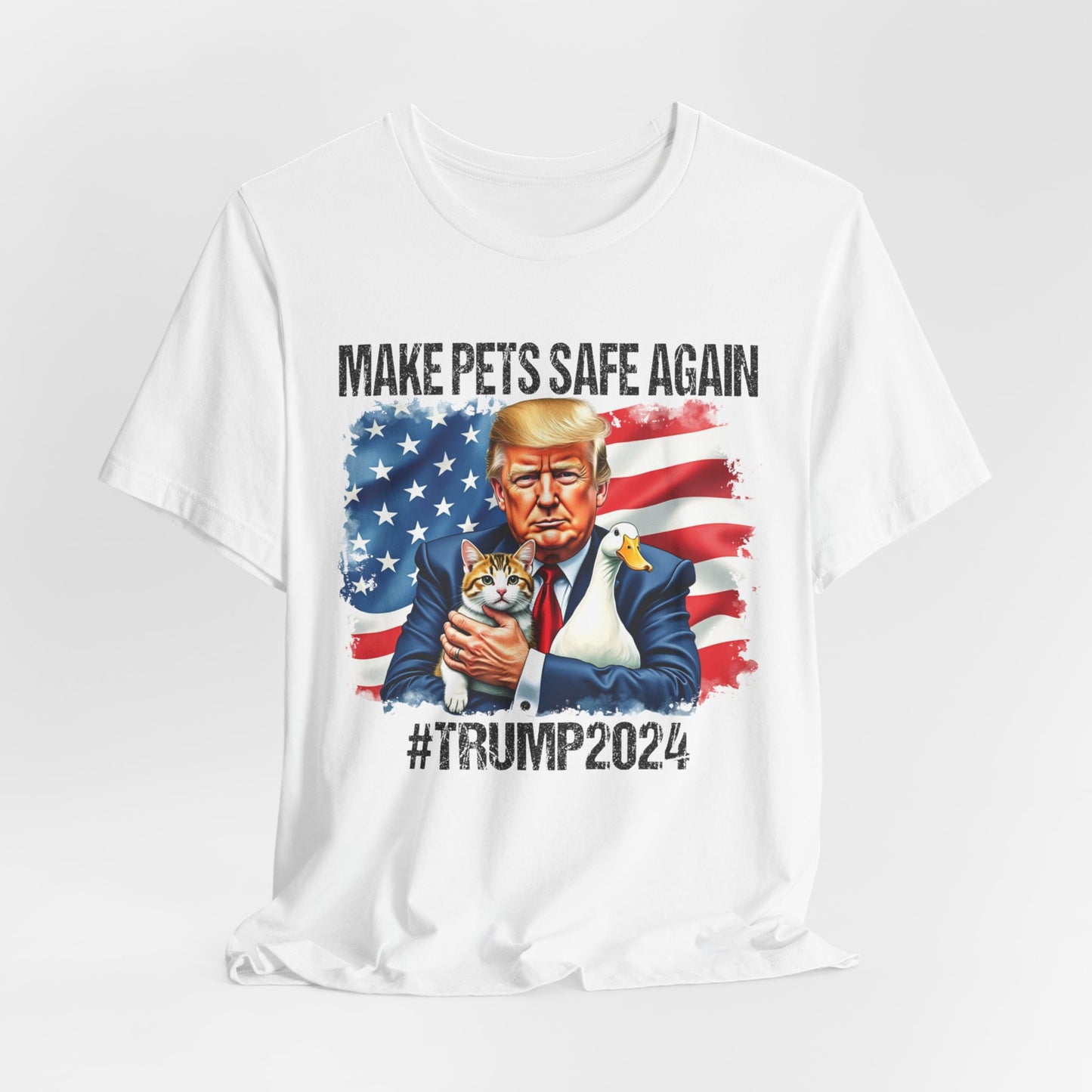 Trump Cats and Ducks Cotton Crew Tee