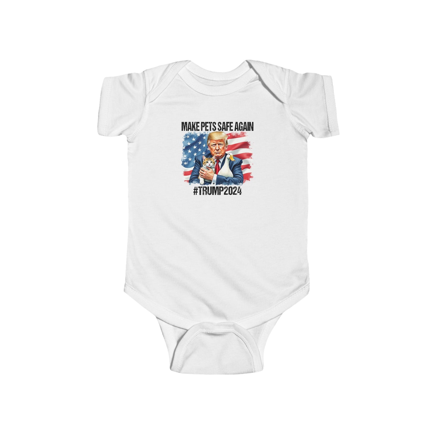 Trump Cats And Ducks Infant Fine Jersey Bodysuit