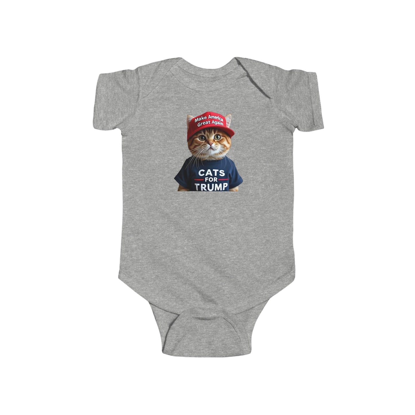 Cats For Trump Infant Fine Jersey Bodysuit