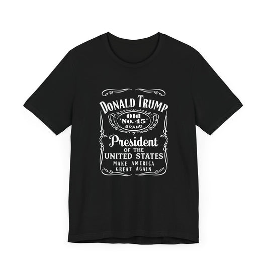 Donald Trump Whiskey - Unisex Cotton Crew Tee