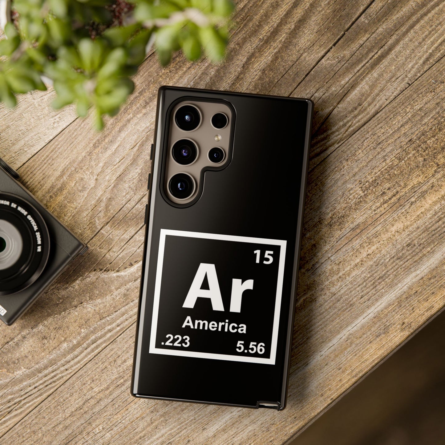 Black Periodic Table Phone Case