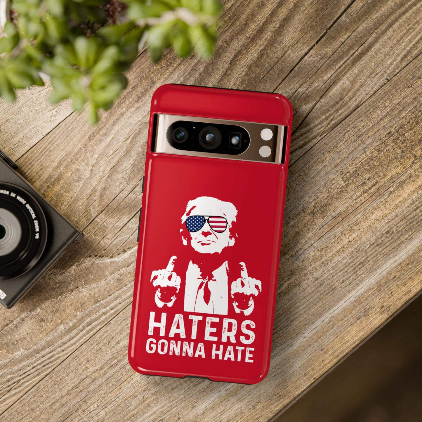 Dark Red Trump Hater Phone Case
