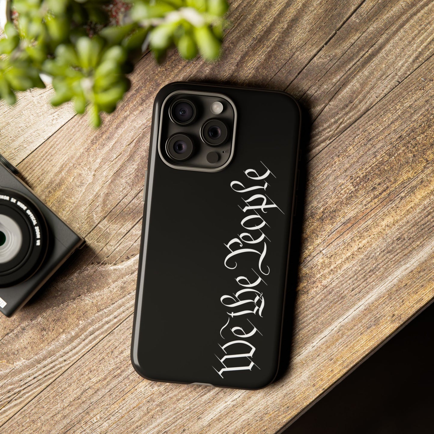 Black We The People Phone Case